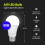 A19LED-lamp, 60W equivalent, dimbaar, 3000K, E26 fitting 3