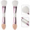 2 brochas de maquillaje de doble punta multifuncionales con esponja suave 4