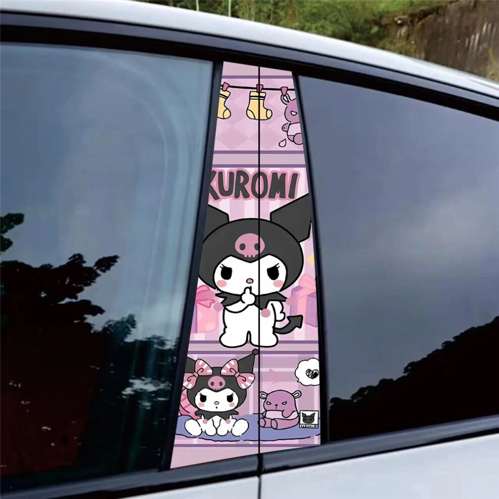 (13#) Kuromi Theme Car B Pillar Waterproof Decor Sticker Auto Vinyl Decal 4069369533129