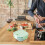 Boîte à bento en verre, compatible micro-ondes et lave-vaisselle, 4 compartiments 4