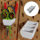 Plastic Tool Organizer With 3 Separate Slots Wall-White 3
