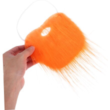 2 pezzi di baffi di peluche per decorazioni per feste, divertenti maschere di carnevale, barba, accessori per costumi.