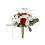 Buquê de noiva artificial – Flores de seda vermelhas e brancas 5