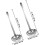 2pcs pequenas ladrinhas de sopa de aço inoxidável para servir molho e cinza, utensílios de cozinha polidos de 5,6 polegadas 2