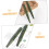 Lot de 2 bâtonnets de massage d'acupuncture en pierre de jade pour points de pression profonds 3