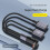Mit Nylon geflochtenes-2 Typ-C-Buchse mit geradem Kopf 6