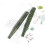 Lot de 2 bâtonnets de massage d'acupuncture en pierre de jade pour points de pression profonds 6