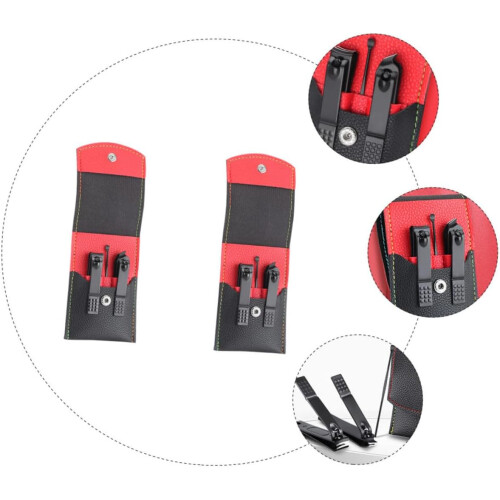 Practical Nail Clipper and Ear Spoon Set 3 Pieces Foldable Compact Design Sturdy Manicure Tools 2