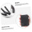 Practical Nail Clipper and Ear Spoon Set 3 Pieces Foldable Compact Design Sturdy Manicure Tools 8