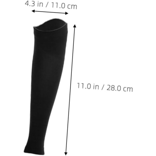 Calze elastiche a compressione per polpacci, nere, da donna, modellanti e di supporto. 1