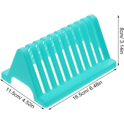 2Pcs Laboratory Glass Slide Drying Rack with Green Plastic Holder – Microscope Slide Storage Shelf 1