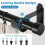 Set of 4 Curtain Stick Support Brackets with Inner-Black 5