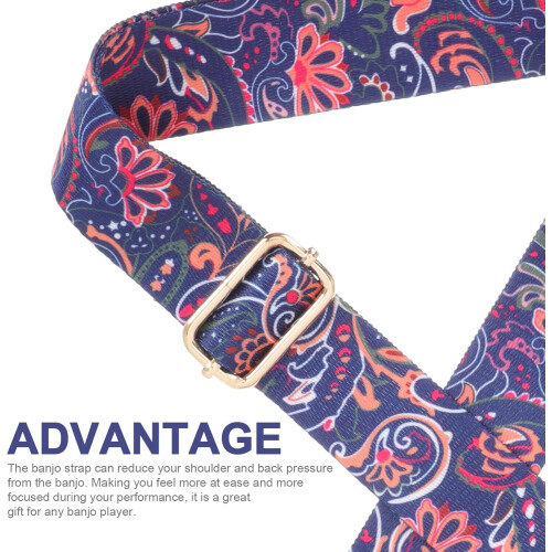Adjustable Banjo Strap Wear-resistant and Design Polyester Material 2