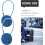 2pcs Zinc Alloy 3-Digit Combination Padlock Password Lock with Steel Cable 8