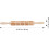Wooden Rolling Pin with Floral Embossed Square Pattern for Pastry Dough Baking 2