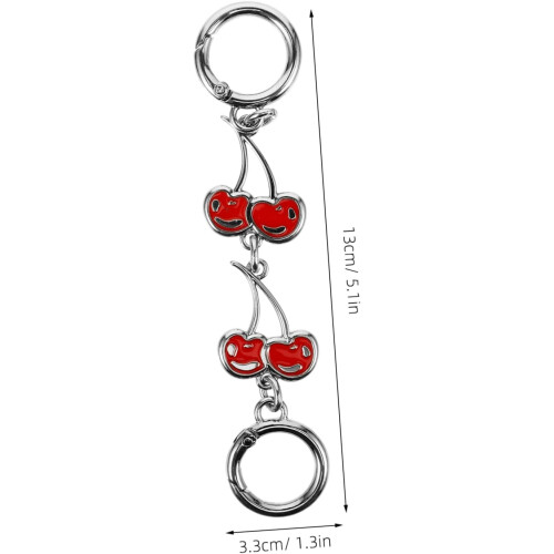 Strap Extender Purse Extender Replacement Alloy Chain with Cherry Charm Fashionable 2