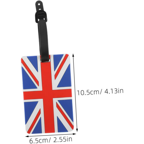 2pcs London Flag Luggage Tags Durable Identification Tags 1