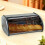 Elegant Metallic Bread Bin For Countertop Spacious Cake 6