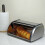 Elegant Metallic Bread Bin For Countertop Spacious Cake 7