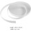Hvit strikket strikk 2 cm bred, tykk og elastisk spole, 20 meter 2