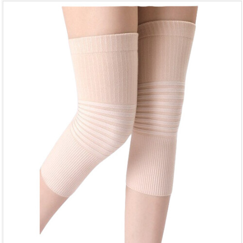 Thin & Breathable Knee Sleeves for Summer — Lightweight Compression and Seamless Support Beige M 1