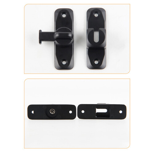 Türriegel - 90/180 Universal (Bohren/Klebemontage) Black 2