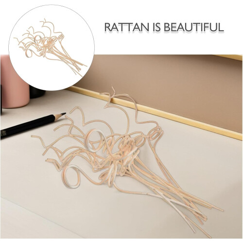 12 bâtonnets diffuseurs en forme de rotin, diffuseurs d'arômes en fibre naturelle, sans flamme, diffusion de parfum 2