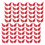 100Pcs Multicolored Fabric Wing Appliques Sewing-Red 1