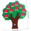 Jeu éducatif numérique cognitif non tissé de comptage d'arbres fruitiers 2