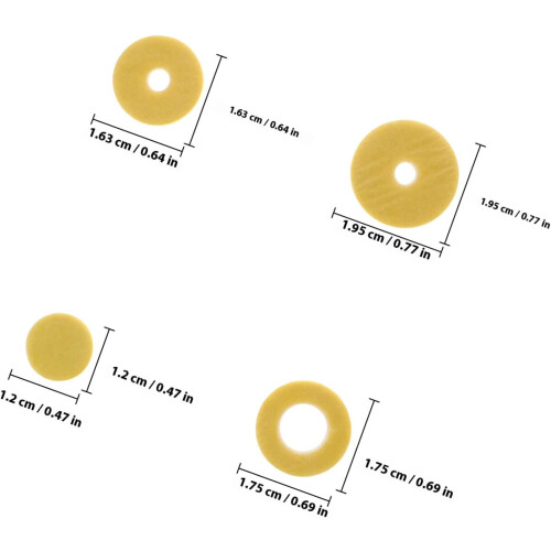 Felt Flute Hole Covers for 16-hole Open Hole Flute, Comfortable and Precise Playing Experience 1