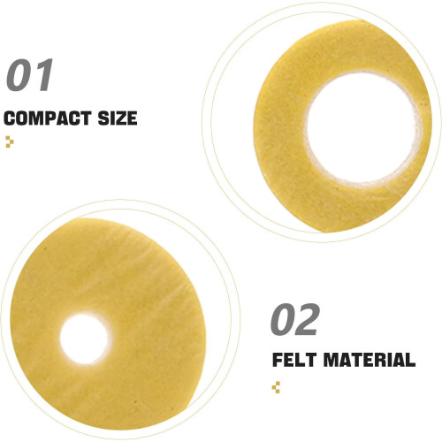 Felt Flute Hole Covers for 16-hole Open Hole Flute, Comfortable and Precise Playing Experience 2