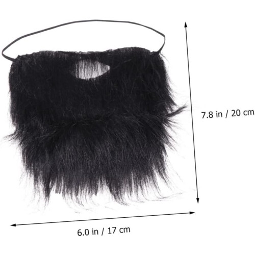Baffi e barbe finte autoadesive per Halloween, peli facciali per costumi. 1