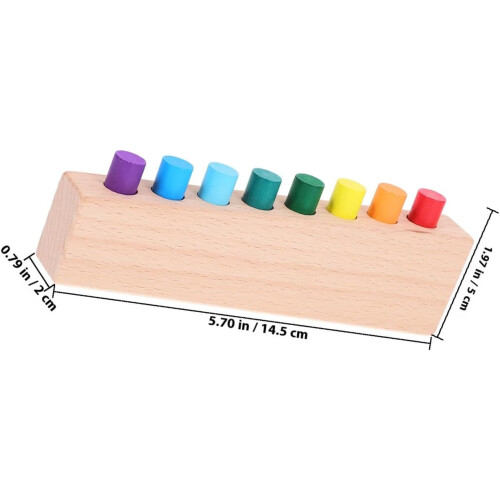 Ξύλινο παζλ Montessori με κύλινδρο, σετ memory stick για την προσχολική ηλικία 1