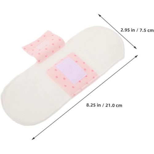 2 wiederverwendbare Menstruationsbinden aus Baumwolle, weiches Stoffdesign 1