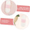 2 wiederverwendbare Menstruationsbinden aus Baumwolle, weiches Stoffdesign 3