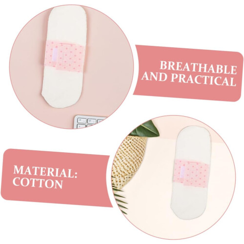 2 wiederverwendbare Menstruationsbinden aus Baumwolle, weiches Stoffdesign 2