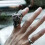 Stilvolle offene Ringe, verstellbare Ringe, böse Augen, 5