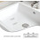 2pcs Plastic Sink Overflow Trim Ring Rectangle Basin Hole Cover for Kitchen and Bathroom 7