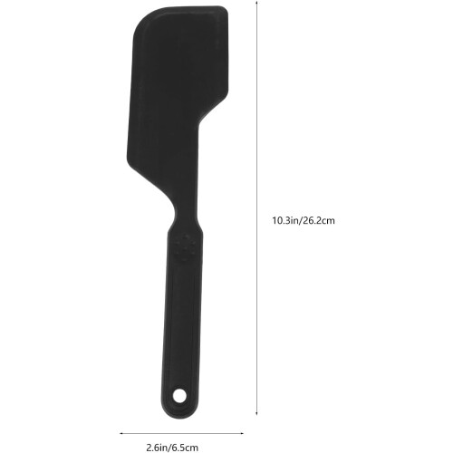Leichte schwarze Silikon-Backspatel mit Griff 1