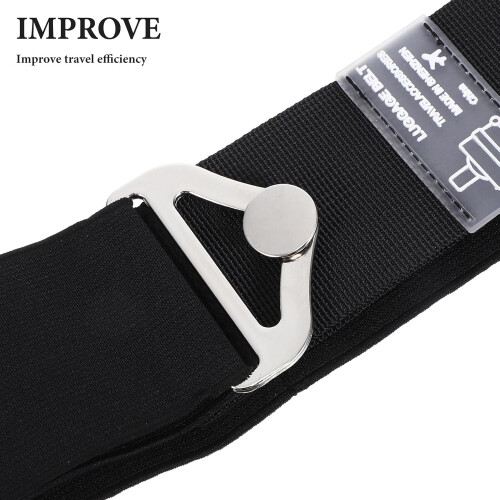 2 Stück robuste Gepäckgurte, elastische Bungee-Gurte für Koffer, Reisezubehör, verstellbare Gepäckgurte 2