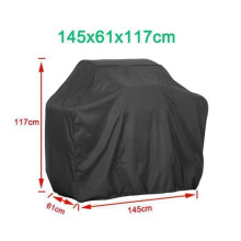 Telo di copertura per barbecue antipolvere e resistente ai raggi UV con cinghie autoadesive e borsa per il trasporto (145 x 61 x 117 cm