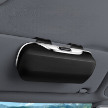Zonnebrilhouder voor zonneklep in de auto, brillenkoker, brillenetui voor in de auto, opbergdoos voor zonnebrillen in de auto