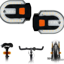 Fietsachterlicht met richtingaanwijzer, fietsrichtingaanwijzers, achterlicht met afstandsbediening, USB-oplaadbaar, 5 standen