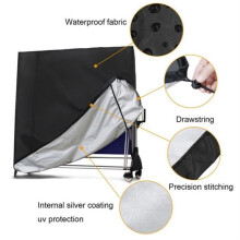 Telo protettivo - resistente ai raggi UV - nero - 190T - impermeabile - antipolvere - per ping pong