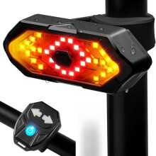 Fietsachterlicht met richtingaanwijzers, USB oplaadbaar, 120 lumen ultraheldere LED-richtingaanwijzers voor de fiets, 5 standen.