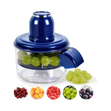 Elektrische druivenschiller, automatische fruit- en knoflookschiller met één druk op de knop, gemaakt van voedselveilig materiaal, gesc