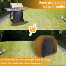 Telo di copertura per barbecue da esterno - Protezione UV - Impermeabile e antipolvere - Resistente agli strappi, pieghevole per riporl