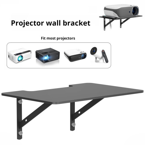Multipurpose Wall Mounted Shelf For Projector Router Gaming 1