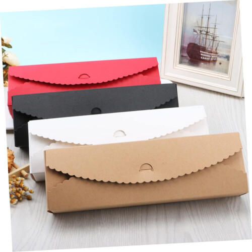 20pcs Moon Cake Biscuits Box Paper Macaron Box Cranberry Cake Container 2