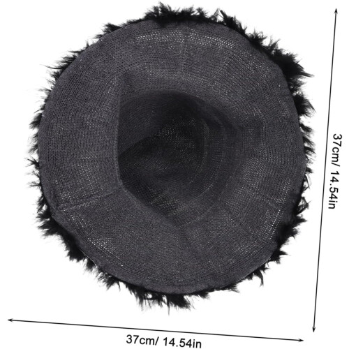 Woolen Hat Pattern Knit Beanie for Men Vintage Embroidered Knit Hat 1